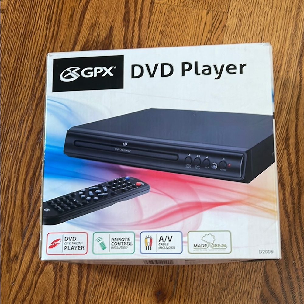 Black Slim DVD Player with Remote